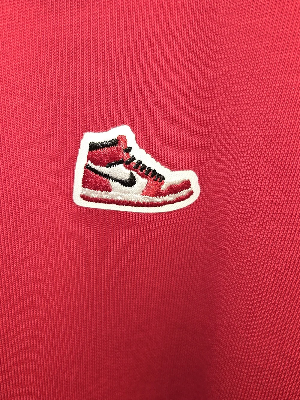 Red Jordan Brand Nike Sneaker Patch T-Shirt Large NWT